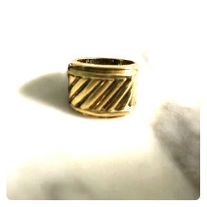 Authentic Vintage David Yurman Cable Ring - Gold!